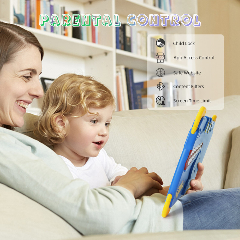 সি আইডিয়া কিডস ট্যাব 10.1 ইঞ্চি অ্যান্ড্রয়েড 12 ট্যাবলেট শিশুদের জন্য 4 গিগাবাইট র্যাম 64 গিগাবাইট রম চোখ সুরক্ষা টাচস্ক্রিন P1150