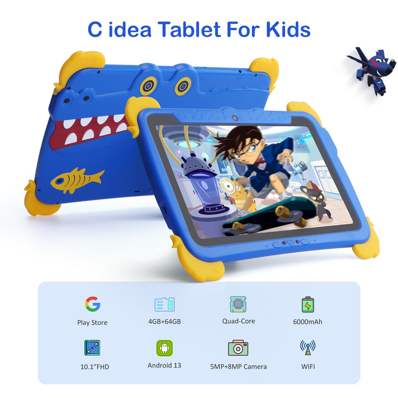 সি আইডিয়া এডুকেশন ট্যাবলেট ১০.১ ইঞ্চি ৮০০*১২৮০ এইচডি আইপিএস স্ক্রিন কিডস ট্যাবলেট পিসি পি১০০