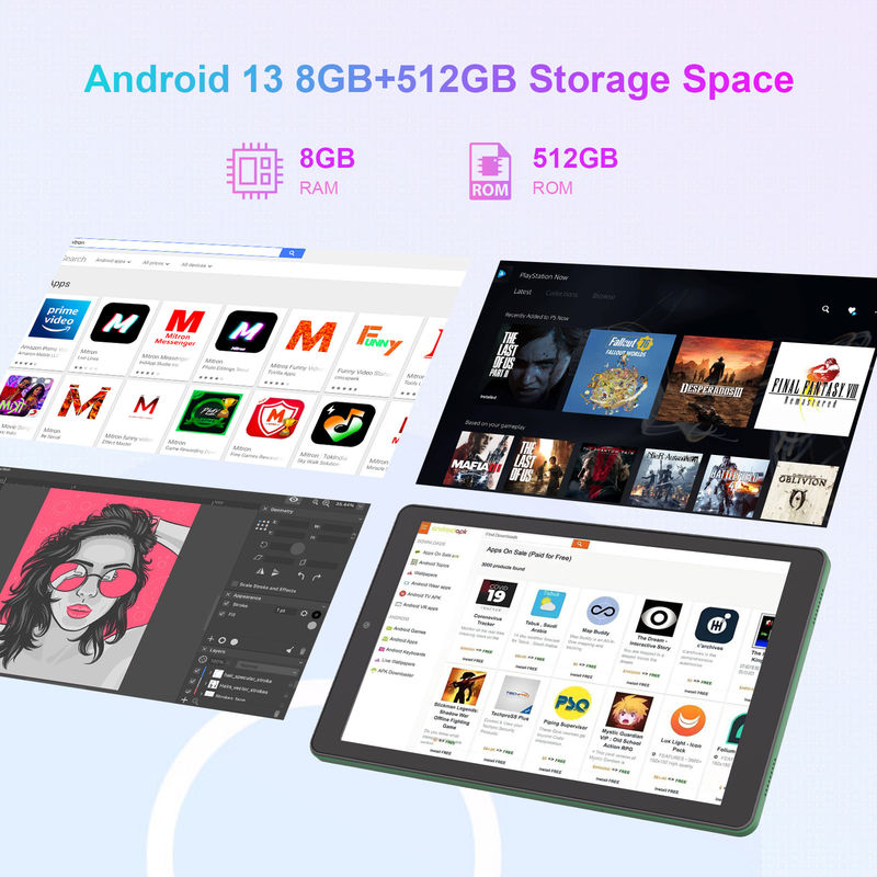 সি আইডিয়া 9 ইঞ্চি ওয়াইফাই ট্যাবলেট 800x1280 আইপিএস টাচ স্ক্রিন ট্যাবলেট স্টিলাস পেন সিএম 935 সবুজ