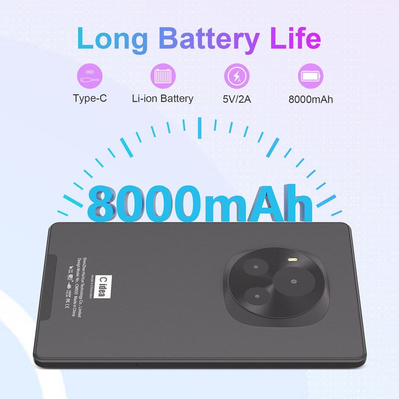 সি আইডিয়া অ্যান্ড্রয়েড ট্যাবলেট 800x1280 আইপিএস স্ক্রিন 9 ইন স্মার্ট ট্যাবলেট পিসি সিম সহ শিক্ষার জন্য সিএম 935 কালো