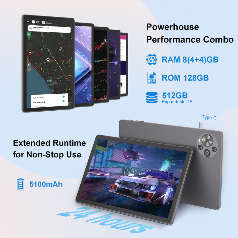 সি আইডিয়া ১০.৩৬ ইঞ্চি অ্যান্ড্রয়েড ১৪ ট্যাবলেট পিসি ২ কে স্ক্রিন শিক্ষামূলক ট্যাবলেট শিক্ষার্থীদের জন্য আর১০৩৬