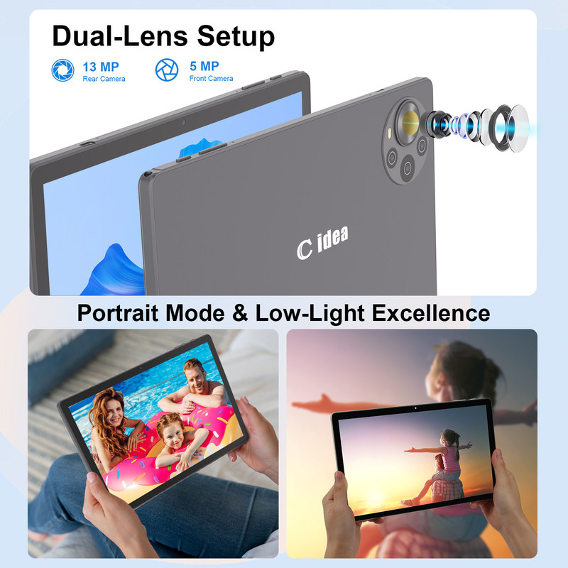 সি আইডিয়া ১০.৩৬ ইঞ্চি অ্যান্ড্রয়েড ১৪ ট্যাবলেট পিসি ২ কে স্ক্রিন শিক্ষামূলক ট্যাবলেট শিক্ষার্থীদের জন্য আর১০৩৬