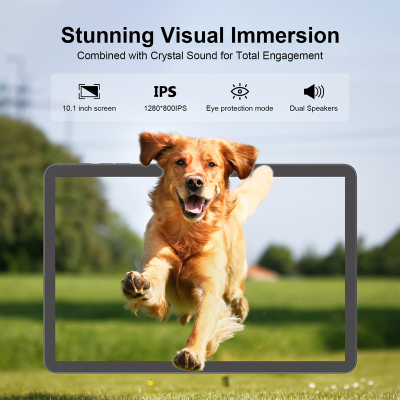 সি আইডিয়া ১০.১ ইঞ্চি ট্যাবলেট পিসি অ্যান্ড্রয়েড ১৫ ট্যাবলেট কীবোর্ড এবং মাউস সহ CM8800plus ধূসর