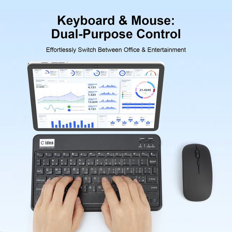 সি আইডিয়া ১০.১ ইঞ্চি সিম ট্যাবলেট ওয়াইফাই অ্যান্ড্রয়েড ট্যাবলেট স্টাইলাস পেন সহ CM8800plus সিলভার