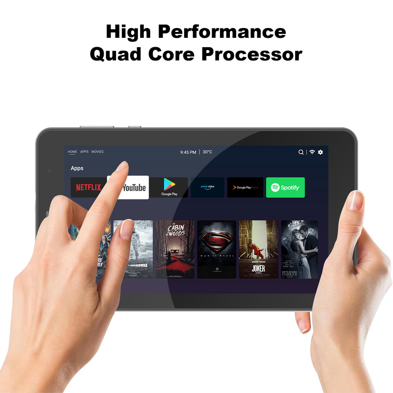 C idea ৭ ইঞ্চি ওয়াইফাই ট্যাবলেট, কেস সহ, 8+256GB স্টোরেজ, কোয়াড কোর প্রসেসর, 600x1024 IPS টাচস্ক্রিন, CM516 সিলভার