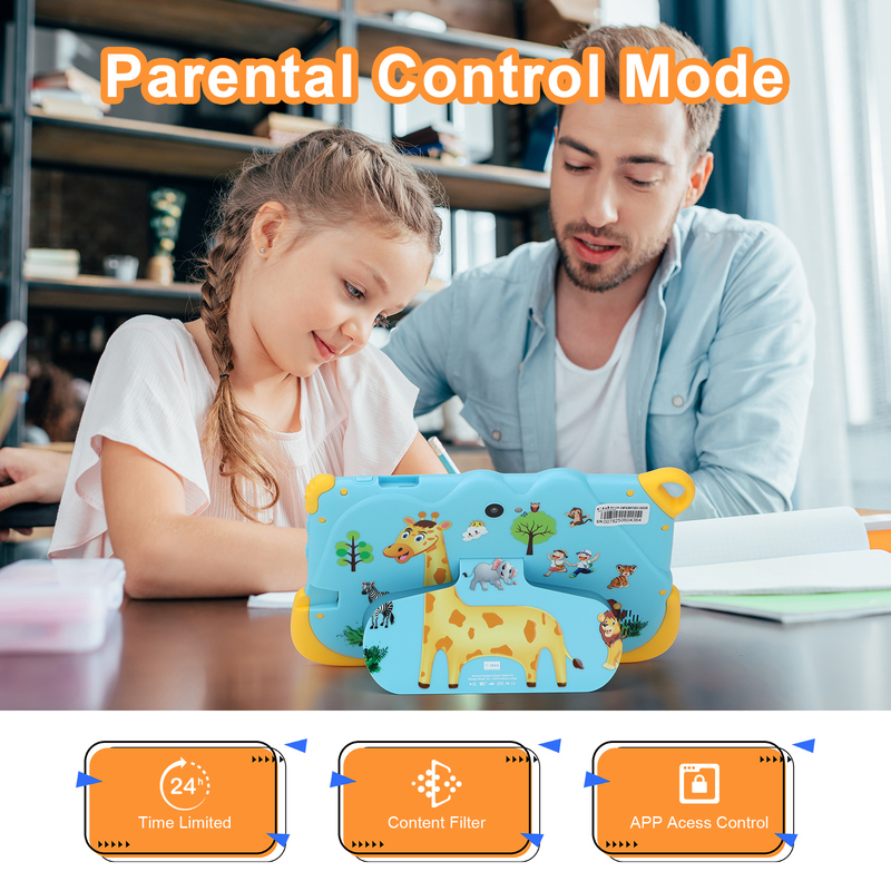 সি আইডিয়া 7 ইঞ্চি অ্যান্ড্রয়েড 15 শিক্ষামূলক স্মার্ট ট্যাবলেট শিক্ষার্থীদের জন্য সিএম 78 নীল