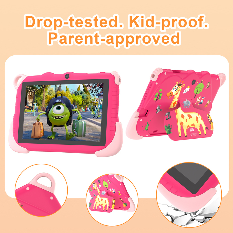 সি আইডিয়া ৭ ইঞ্চি অ্যান্ড্রয়েড ১৫ শিক্ষামূলক স্মার্ট ট্যাবলেট ছাত্রছাত্রীদের জন্য CM78 গোলাপী