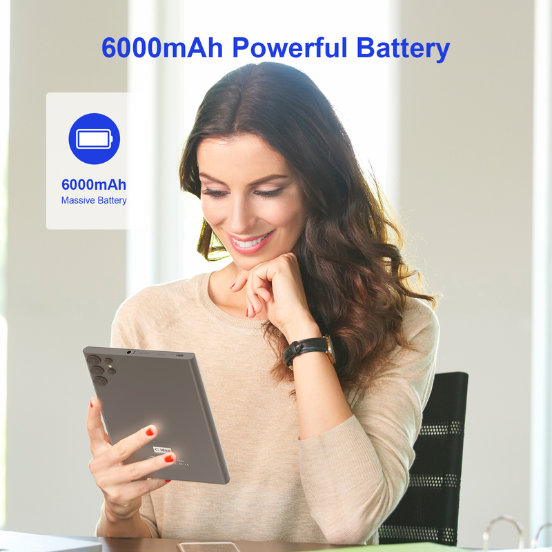 সি আইডিয়া ৭ ইঞ্চি ওয়াইফাই ট্যাবলেট কেস সহ ৮+২৫৬ জিবি স্টোরেজ কোয়াড কোর প্রসেসর ৬০০x১০২৪ আইপিএস টাচস্ক্রিন সিএম৫২৪ ধূসর