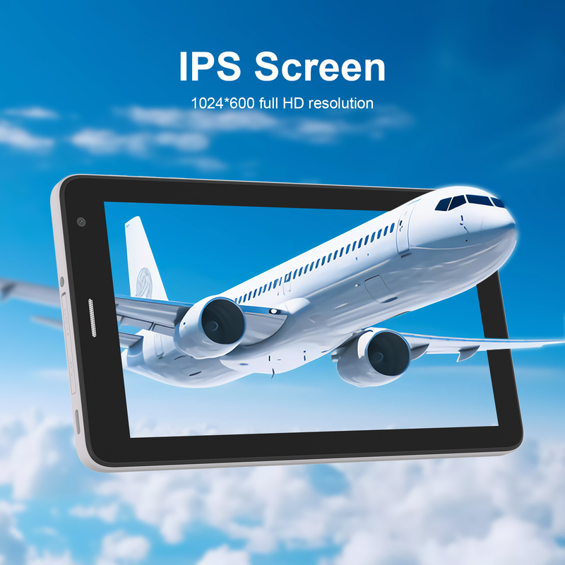 সি আইডিয়া ৭ ইঞ্চি ওয়াইফাই ট্যাবলেট কেস সহ ৮+২৫৬ জিবি স্টোরেজ কোয়াড কোর প্রসেসর ৬০০x১০২৪ আইপিএস টাচস্ক্রিন সিএম৫২৮ সাদা