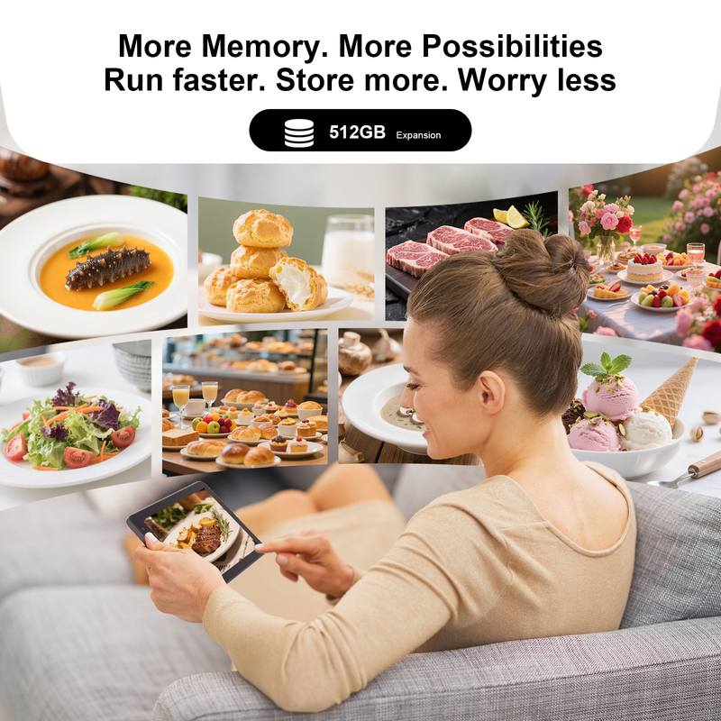 C idea ৭ ইঞ্চি ওয়াইফাই ট্যাবলেট, কেস সহ, 8+256GB স্টোরেজ, কোয়াড কোর প্রসেসর, 600x1024 IPS টাচস্ক্রিন, CM528 কালো