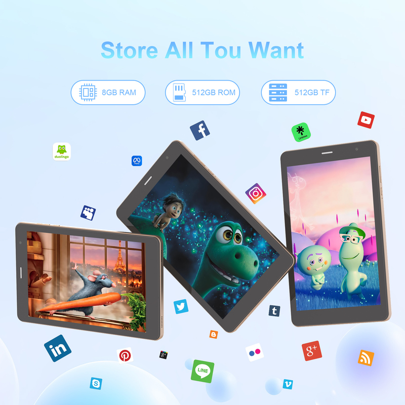 সি আইডিয়া ৮ ইঞ্চি ওয়াইফাই ট্যাবলেট ৮+৫১২ জিবি স্টোরেজ কোয়াড কোর প্রসেসর ৮০০x১২৮০ আইপিএস টাচস্ক্রিন গোল্ডেন সিএম৮১৭ প্রো