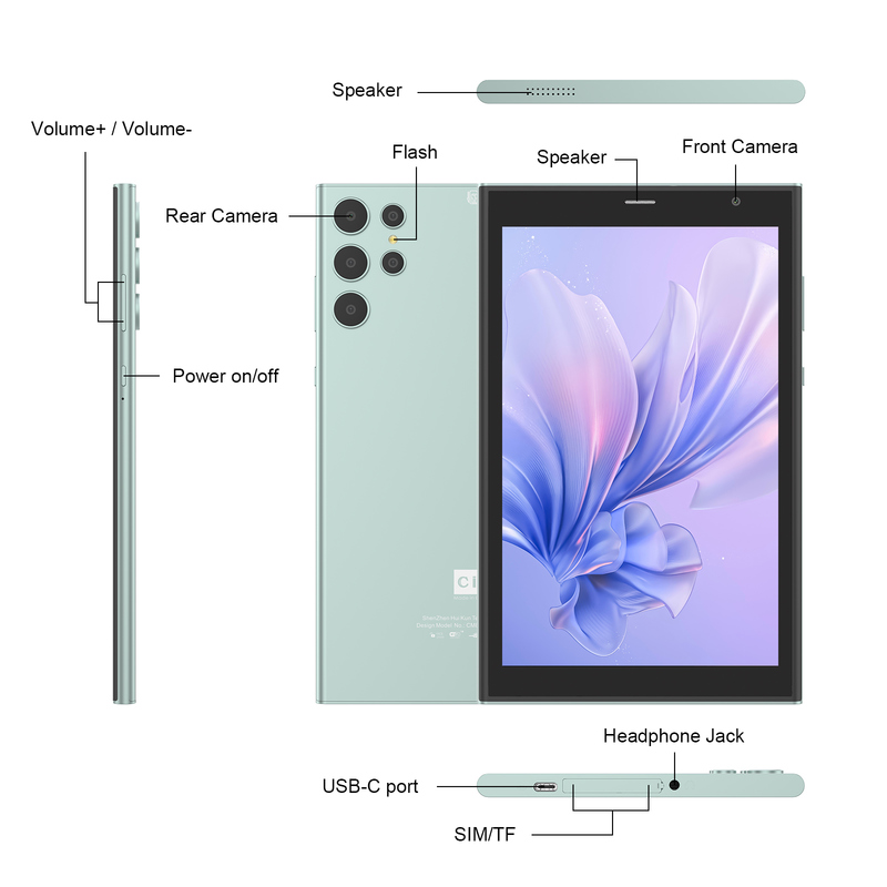 সি আইডিয়া ৮ ইঞ্চি ওয়াইফাই ট্যাবলেট ৮+৫১২ জিবি স্টোরেজ কোয়াড কোর প্রসেসর ৮০০x১২৮০ আইপিএস টাচস্ক্রিন সবুজ সিএম৮২৪
