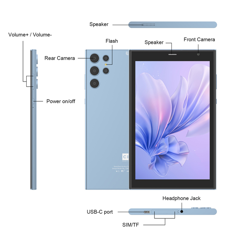C আইডিয়া ৮ ইঞ্চি ওয়াইফাই ট্যাবলেট, ৮+৫১২জিবি স্টোরেজ, কোয়াড কোর প্রসেসর, ৮০০x১২৮০ আইপিএস টাচস্ক্রিন, নীল, CM824