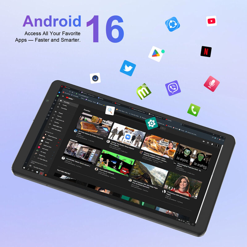 সি আইডিয়া 8 ইঞ্চি স্মার্ট ট্যাবলেট পিসি কীবোর্ড সহ 8 জিবি র্যাম + 512 রম 800 * 1340 আইপিএস ইনসেল টাচস্ক্রিন ডিসপ্লে কালো সিএম 866